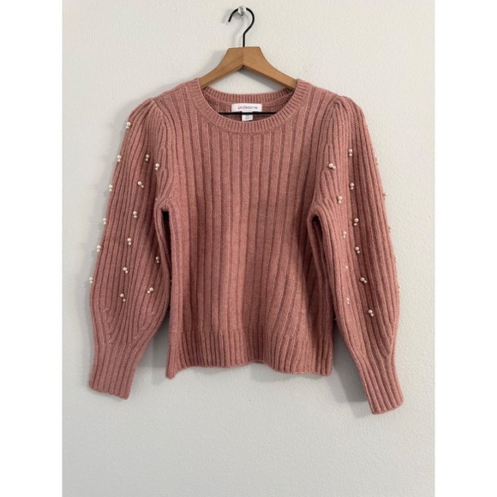 Liz Claiborne - Pink Pearl Detail Sweater